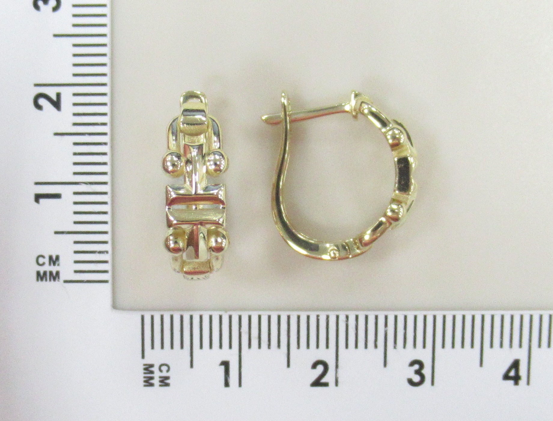 Серьги из желтого золота
